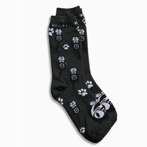 Harveys Smiling Gray Kit-Cat Klock Clock Socks
